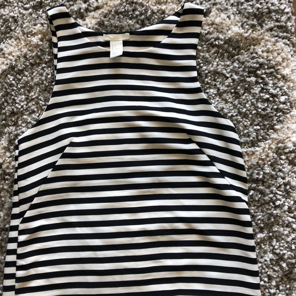 [h&m] striped dress